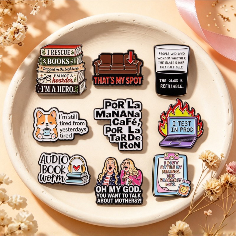 Urocze, zabawne przypinki emal – Tablet Cute Accessories recenzja i cena