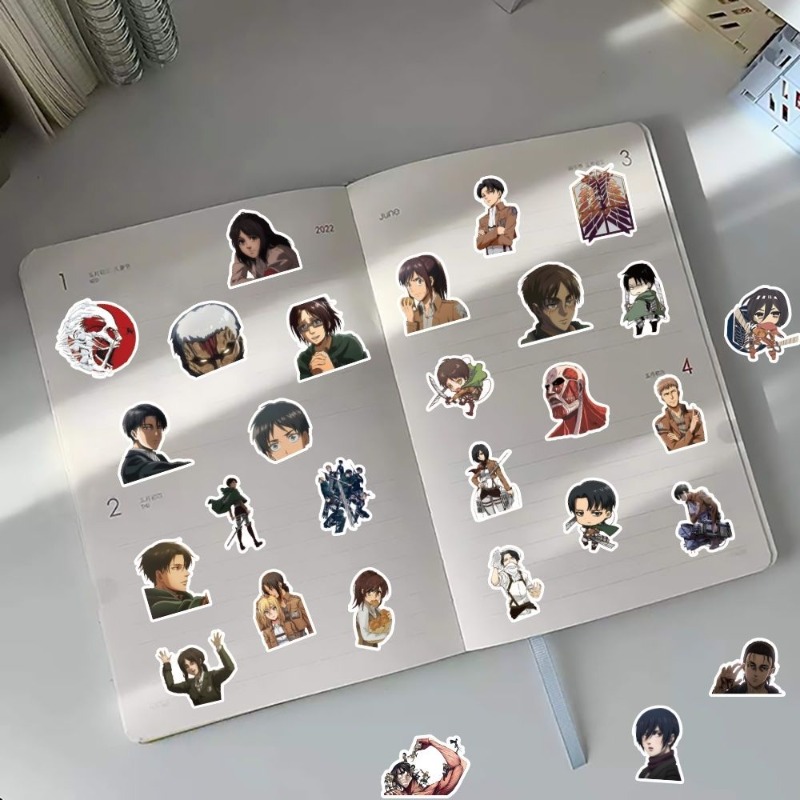 60 szt. Naklejek Anime Atak Ty – Tablet Cute Accessories recenzja i cena
